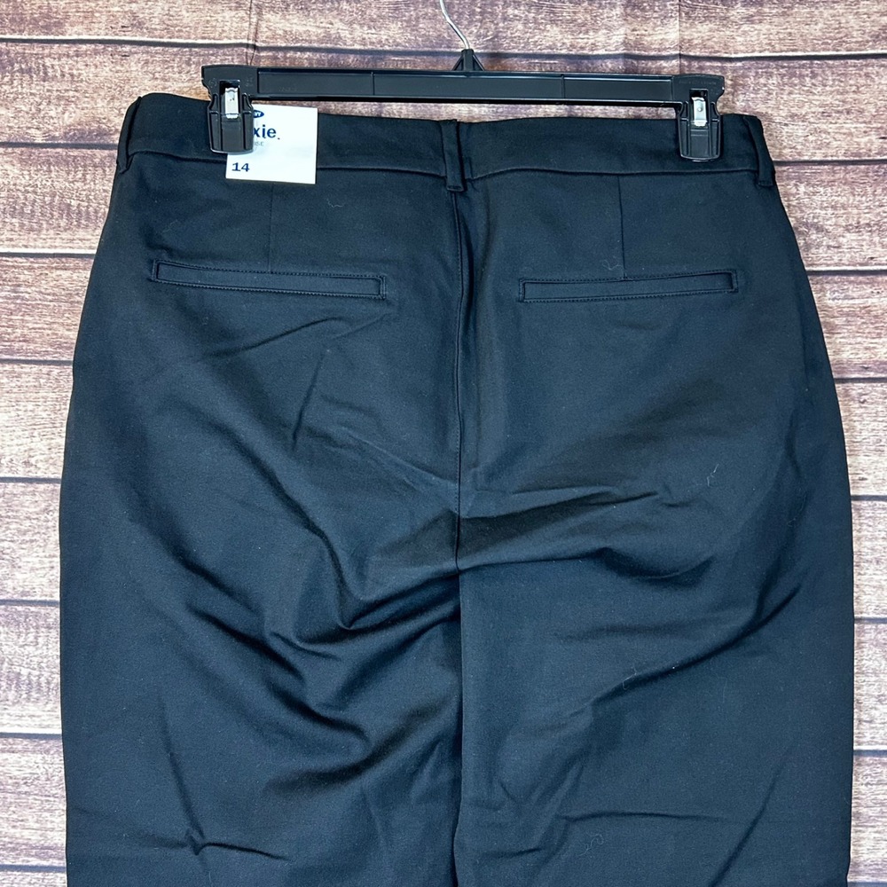 Old Navy Pixie High Rise Never-Fade Black‎ Slim Pants Womens 14 NWT - Picture 7 of 9